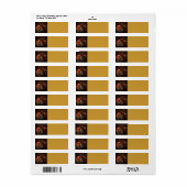 Vloeiende verbinding Abstracte kunst Etiket (Full Sheet)