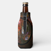 Vloeiende verbinding Abstracte kunst Flesjeskoeler (Fles Achterkant)