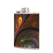 Vloeiende verbinding Abstracte kunst Heupfles (Links)