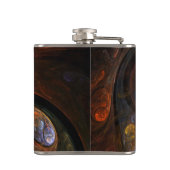 Vloeiende verbinding Abstracte kunst Heupfles (Achterkant)