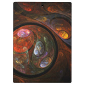 Vloeiende verbinding Abstracte kunst Klembord (Achterkant)