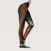 Vloeiende verbinding Abstracte kunst Leggings (Rechts)