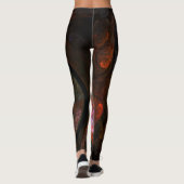 Vloeiende verbinding Abstracte kunst Leggings (Achterkant)
