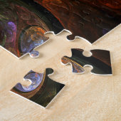 Vloeiende verbinding Abstracte kunst Legpuzzel (Zijkant)