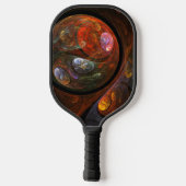 Vloeiende verbinding Abstracte kunst Pickleball Paddle (Achterkant)
