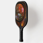 Vloeiende verbinding Abstracte kunst Pickleball Paddle (Links)