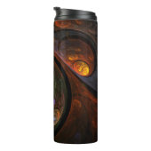 Vloeiende verbinding Abstracte kunst Thermosbeker (Geroteerd rechts)