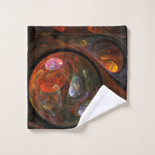 Vloeiende verbinding Abstracte kunst Washandje