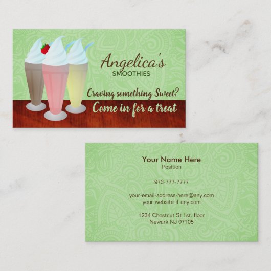 Vloeiende Visitekaartjes (Voorkant / Achterkant)