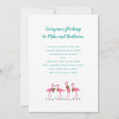 Vloeiende Vlamingos Aangepaste Vakantiegroep Kaart (Voorkant)