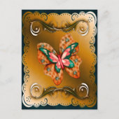 Vloeiende vlinder briefkaart (Voorkant)