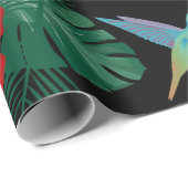 Vloeiende vogels en bloemperken Verpakkingspapier Cadeaupapier (Rol Hoek)