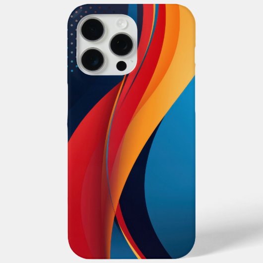 Vloeiende vormen en stippen Case-Mate iPhone case (Achterkant)