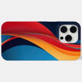 Vloeiende vormen en stippen Case-Mate iPhone case (Achterkant (horizontaal))