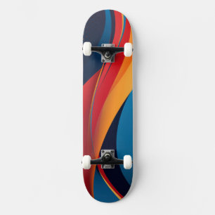 Vloeiende vormen en stippen persoonlijk skateboard