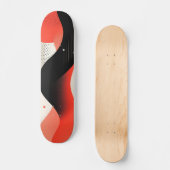 Vloeiende vormen met cirkels persoonlijk skateboard (Voorkant)