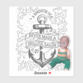 Vloeiende Zeeen - Geslachte Bobbies - sticker (Vel)