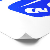 Vloeiende Zeeen hebben nog nooit een gesmoord zeem Poster (Hoek)