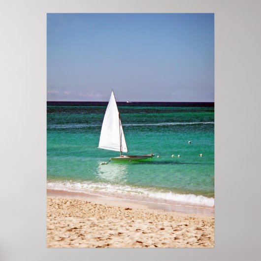 Vloeiende zeilen poster (Voorkant)