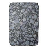 Vloeiende zwarte glimmende stenen badmat (Voorkant Verticaal)