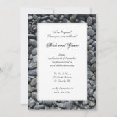 Vloeiende zwarte keiharde uitnodigingen voor een v (Voorkant)