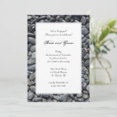 Vloeiende zwarte keiharde uitnodigingen voor een v (Staand voorkant)