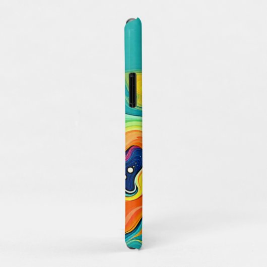 Vloeiendheid van Geluk: Abstracte Golven Case-Mate iPhone Case (Achterkant/rechts)