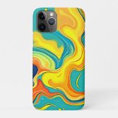 Vloeiendheid van Geluk: Abstracte Golven Case-Mate iPhone Case (Achterkant)