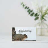 Vloeiendrik op sneeuwboom visitekaartje (Staand voorkant)