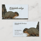 Vloeiendrik op sneeuwboom visitekaartje (Voorkant / Achterkant)