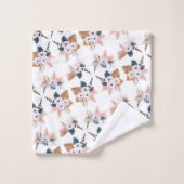 Vloeienvangerset geometrische handdoekset bad handdoek (Wasdoekje)