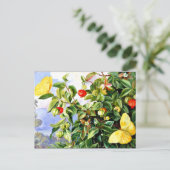 Vloeiing, bloemen en vruchten van de Pitanga-Jamai Briefkaart (Staand voorkant)