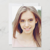 Vloeiing en Floral | Foto Sage Green Afstudeerder  Kaart (Achterkant)