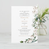 Vloeiing en katoen Beide stellen het huwelijk van Kaart (Staand voorkant)