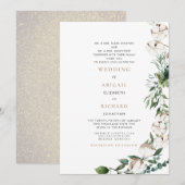 Vloeiing en katoen Beide stellen het huwelijk van Kaart (Voorkant / Achterkant)