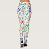 Vloeiing Modern Floral Leggings (Achterkant)