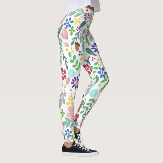 Vloeiing Modern Floral Leggings (Rechts)
