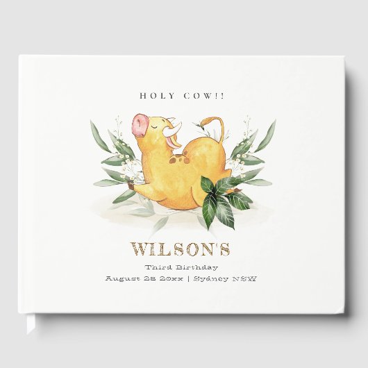 Vloeiing van Boerderij van de Heilige Koe Kinder e Gastenboek (Voorkant)