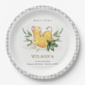 Vloeiing van Boerderij van de Heilige Koe Kinder e Papieren Bordje (Voorkant)