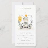 Vloeiing van de Baby Zebra elke zondag uitnodigen Bedankkaart (Voorkant)