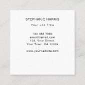 Vloeiing Vierkante Visitekaartje (Achterkant)