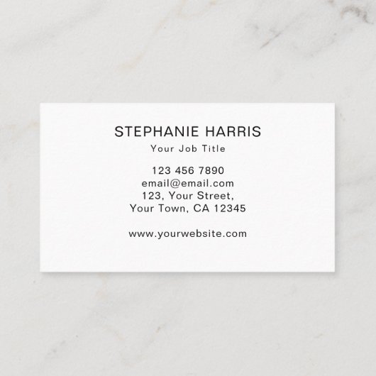 Vloeiing Visitekaartje (Achterkant)