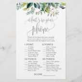 Vloeiing wat in Uw Telefoon is (Achterkant)