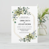 Vloeiingsgeometrische Verlovingen Kaart (Staand voorkant)