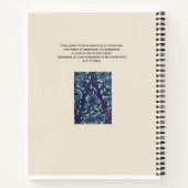 Vloeiingspatroon Kunstdecostencil afdrukken Notitieboek (Achterkant)