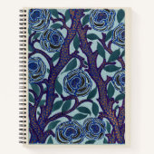 Vloeiingspatroon Kunstdecostencil afdrukken Notitieboek (Voorkant)