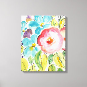 Vloeiingsverplaatsing II Canvas Afdruk