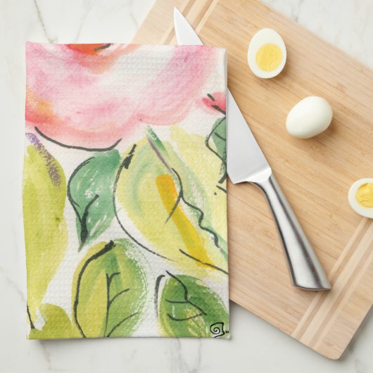 Vloeiingsverplaatsing II Theedoek (Quarter Fold)