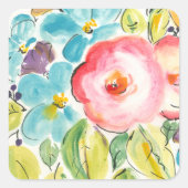 Vloeiingsverplaatsing II Vierkante Sticker (Voorkant)