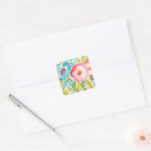 Vloeiingsverplaatsing II Vierkante Sticker (Envelop)